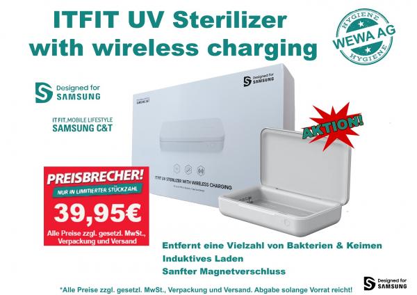Sonderposten ITFIT UV Sterilizer with wireless charging / Designed for Samsung / 1 Stück pro Packung